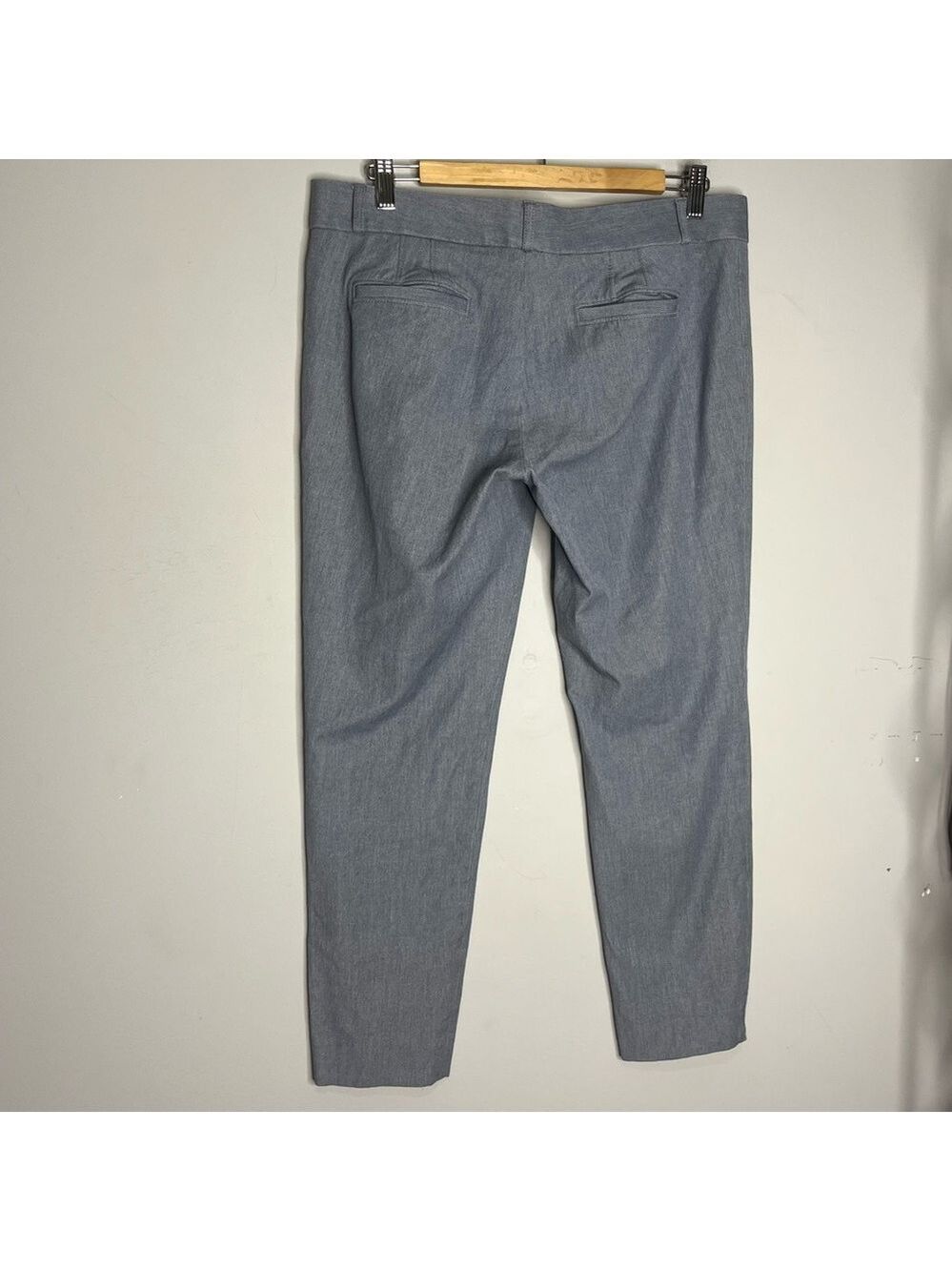 Banana Republic Sloan Fit Slim Cropped Grey/Blue Ankle Pants, size 10 - Picture 5 of 12
